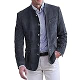 Tobysper Sakko Herren Trachtensakko Denim-Jacke Duty Vintage Trachtenjacke...