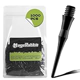 MageRabbit 1000pcs Stück Kunststoff-Dartspitzen 2BA-Gewinde, weiche...