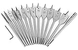 KAHEIGN 15Pcs Flachfräsbohrer Set, 6mm - 25mm Titanbeschichteter...