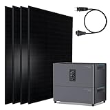 Balkonkraftwerk 2600W mit 5120W Speicher, 4x500W Glas-Glas Solarmodule mit...
