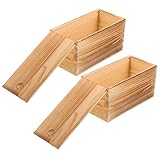 WOFASHPURET 2 Stück Ausziehbare Holzkiste Armbänder Aufbewahrungsboxen...