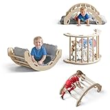 COSYLAND Montessori Kletterbogen mit Kissen, Kletterbogen ab 1 Jahr,...