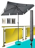 Menz Sonnenschirm, inkl. Sonnenschirmhülle - UPF 50+ Sonnenschirm...
