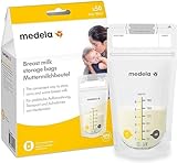 Medela Set mit 180 ml Muttermilchbeuteln – Packung mit 50 Stück...