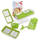 Genius Nicer Dicer Smart Gemüseschneider 6-tlg, Gemüsehobel...