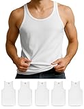 ALPIDEX Herren Classic Unterhemd 5er Set Männer Tank Top 100% Baumwolle...