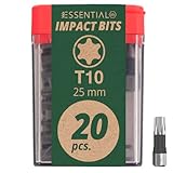 Wiha Essential Impact Bit-Box 20-tlg. I Bit Set T 10, 25 mm (1/4') I Bitbox...