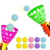 Dncvb 12Pcs Fangballspiel Kinder, Outdoor Spiele für Kinder Catch Ball Set...