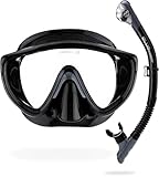 CRESSI Tino + Scilla Combo Black/Titanium - Kombiset Unisex Tino Maske und...
