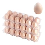 Merkaunis Wiederverwendbare Eier-Aufbewahrungsbox, transparent, leere...