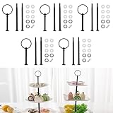5 Pack Etageren Stangen Set, Etagere Bausatz mit Schrauben und...