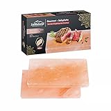 SalNatural Gourmet Salz Grillsteine 20x10x2,5cm (2er Pack) Original...