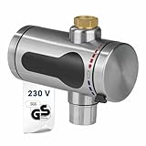 MAXXMEE elektrischer Edelstahl Durchlauferhitzer kompakt | sofort warmes...