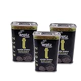 Arotz Spanisches Schwarzes Trüffelöl 3x 200ml, Trüffelöl von schwarzen...