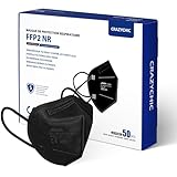 CRAZYCHIC - 50x FFP2 Maske Schwarz Atemschutzmaske - Staubschutzmaske -...