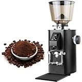 SSQUZA Kommerzielle Elektrische Kaffeemühle,64 Mm Flache Kaffeemühle Mit...