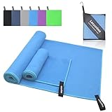 Leeyunbee Mikrofaser Handtuch 2er Set - 160 x 80 cm Badetuch Groß + 80 x...