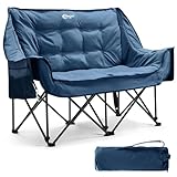 Portal Campingstuhl faltbar 2 Personen Doppel Klappstuhl Camping Faltsofa...
