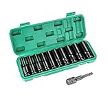 Schlagschrauber Nüsse Set, 11tlg 1/2'' Metrischer Antrieb Werkzeug Set...