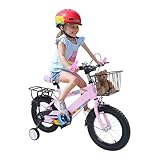 CUMELLIIR Kinderfahrrad 14 Zoll Jungen Mädchen, Fahrrad Mit Stützräder,...