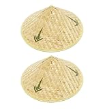 Tomaibaby Chinesische Stroh Hut Orientalischen Headwear: 2Pcs Asiatischen...