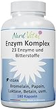 Enzym Komplex mit 23 aktiven Inhaltsstoffen - 180 magensaftresistente...