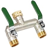 Wasserverteiler 2fach, Durchflussstarker 2 Wege Verteiler Wasser,...