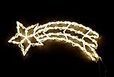 DEGAMO Fensterbild beleuchtet 49,5cm mit 50 LED, Motiv Sternschnuppe, mit...