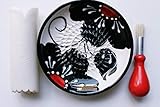 JOSKO Produkte 2735 Reibeteller Set, Keramik, Schwarz