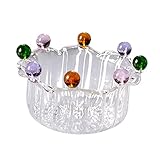 Fenteer Glasschale Obstteller Geschirr Kuchen Snack EIS, StilA