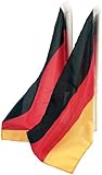 PEARL Deutschland Fahne: Autofahnen-Set Deutschland, 2er-Set (Deutschland...