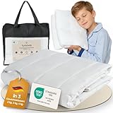LUNOVA Gewichtsdecke Kinder 4kg (135x200cm) | beruhigende schwere Decke...