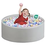 Zedachica Bällebad Baby 90Cmx30Cm Schaumstoff Rund Bällebad Kinder Baby...