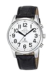 Master Time Funk Quarz Sprechende Herren Uhr Analog mit Leder Armband...