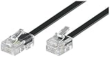 Goobay 68530 Telefonkabel RJ11 Stecker auf RJ45 Stecker Flachkabel RJ11...