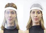 Fredo® Gesichtsschutz Visier aus Polycarbonat - 1 X Halter mit je 2...