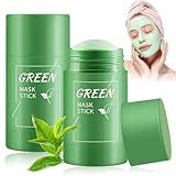 2 Stück Green Mask Stick, green tea mask stick, greens tea deep cleanse...