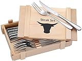 WMF 12tlg Steakbesteck IN HOLZKASSETTE, Normal