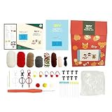 Weihnachts-Häkelset, Bastelset, Urlaubsdekoration, Puppen-Strickset, für...