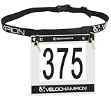 VeloChampion Triathlon Laufgürtel Startnummerngürtel. Einstellbar. 2...