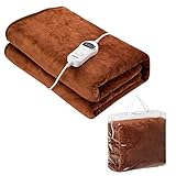 Monzana® Heizdecke 180x130cm 10 Heizstufen Timer Abschaltautomatik...