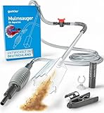 gurkler Mulmsauger Aquarium Sauger - mit Sperrhahn und Knickschutz -...