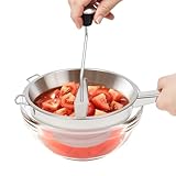 ROGONPDK Passiergerät aus Edelstahl, Passiersieb Passiermaschine mit 3...