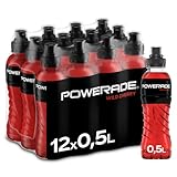 Powerade Sports Wild Cherry, kalorienarmes Sportgetränk mit...