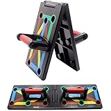 Cretee 12 in 1 Faltbare Push-Up Liegestütz Brett mit Handgriff für...