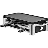 WMF Lono Raclette Grill mit Pfännchen und Schiebern, Raclette 8 Personen,...