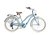 Airbici Fahrrad Beachcruiser Damen 26' Blau | City-Bike | BeachCruiser Bike...