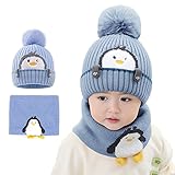 auvstar Kinder Jungen Mädchen Mütze Schal Set,wintermütze Baby Winter...