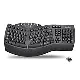 Perixx PERIBOARD-612 Wireless Ergonomic Split Keyboard with Dual Mode 2.4G...