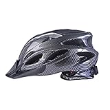 Fahrradhelm, Fahrradhelm, Unisex, Kohlefaser, Schwarz, für Erwachsene,...